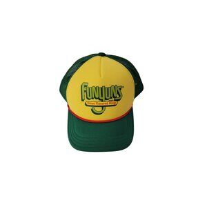 Funyuns Trucker Hat Yellow Green Mesh Snapback Onion Flavored Rings NWT